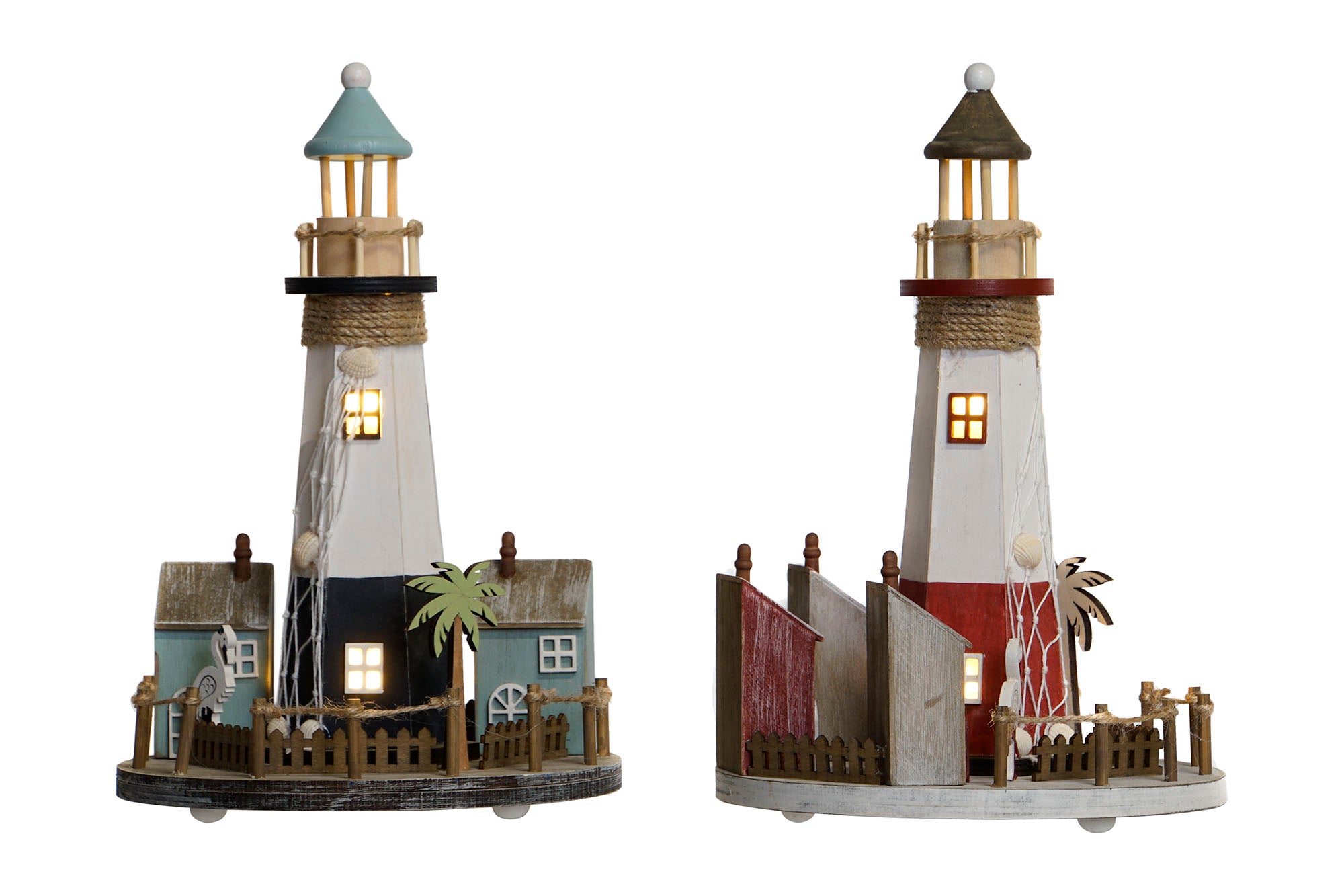 DECORACION LUMINOSA LED 20X20X30,5 FARO 2 SURT. - Imagen 1