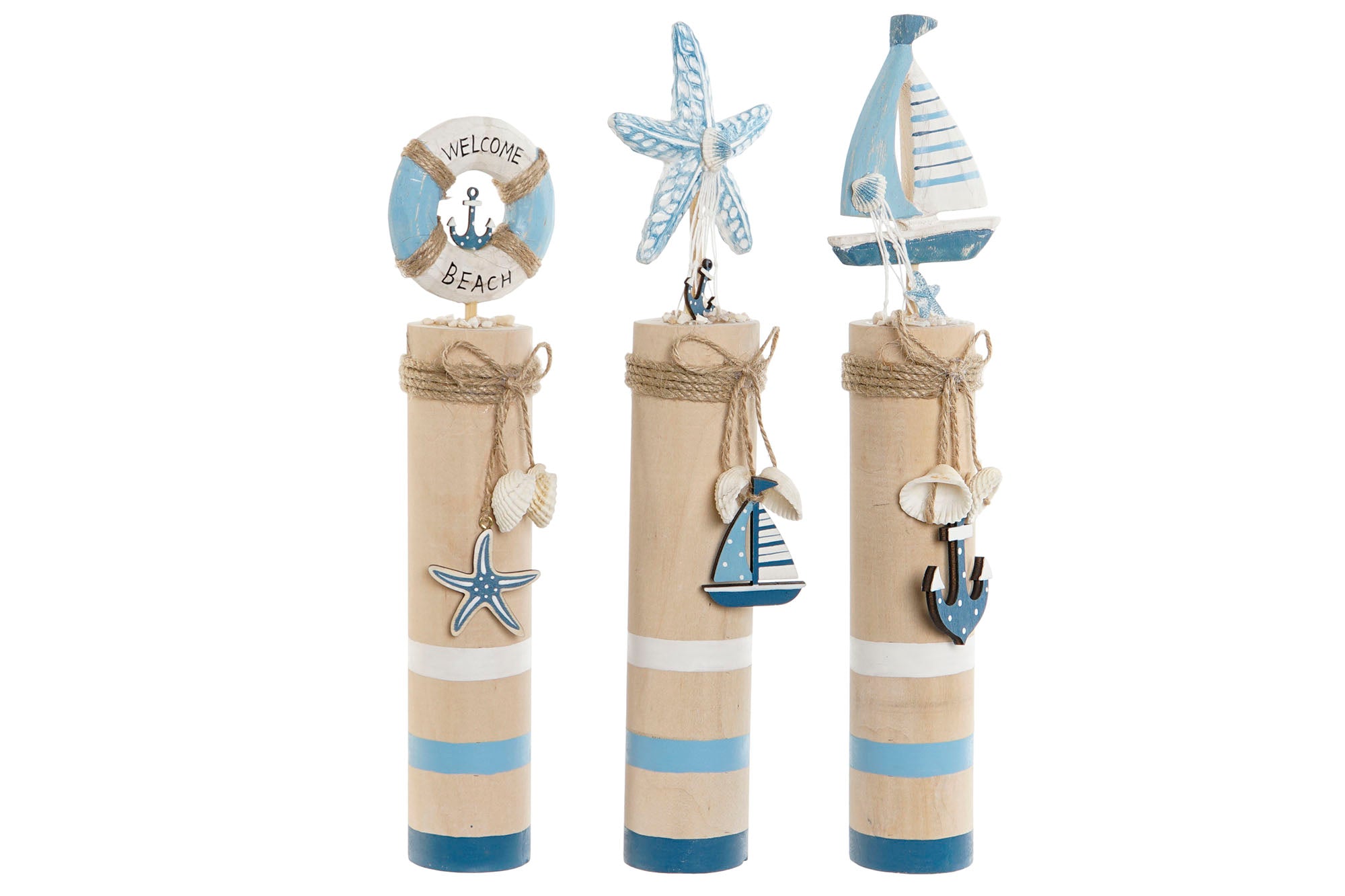 DECORACION MADERA 7,5X5X35 3 SURT. - Imagen 1