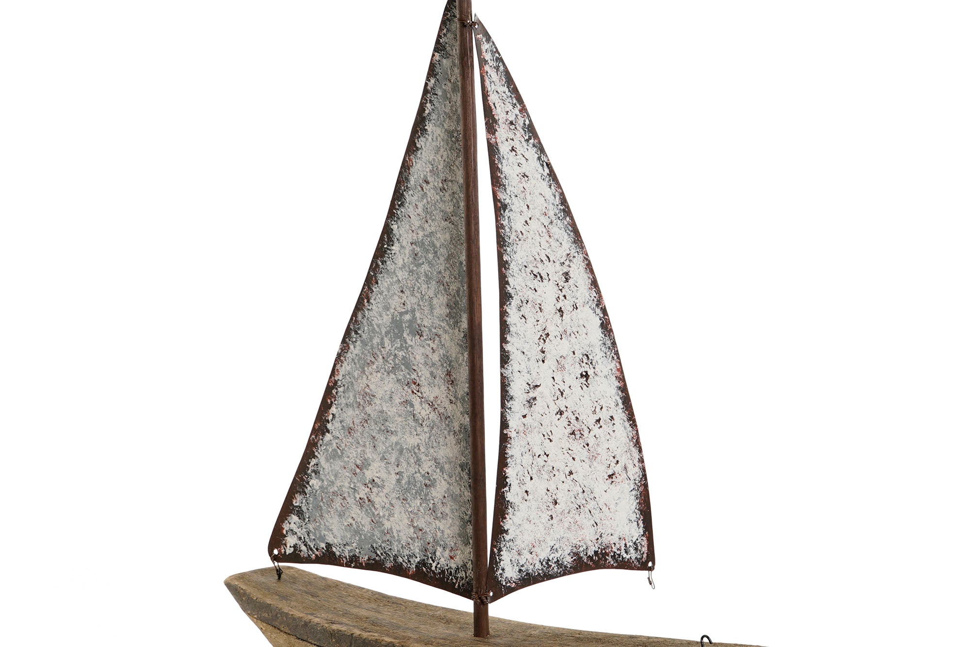 DECORACION PAULOWNIA METAL 35,3X8X46,5 VELERO - Imagen 6