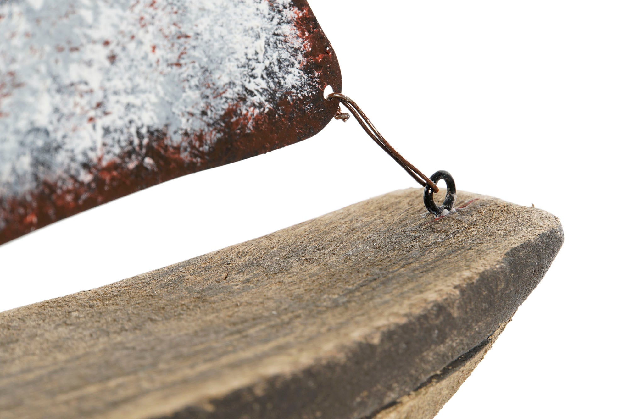 DECORACION PAULOWNIA METAL 26X6X34 VELERO - Imagen 3