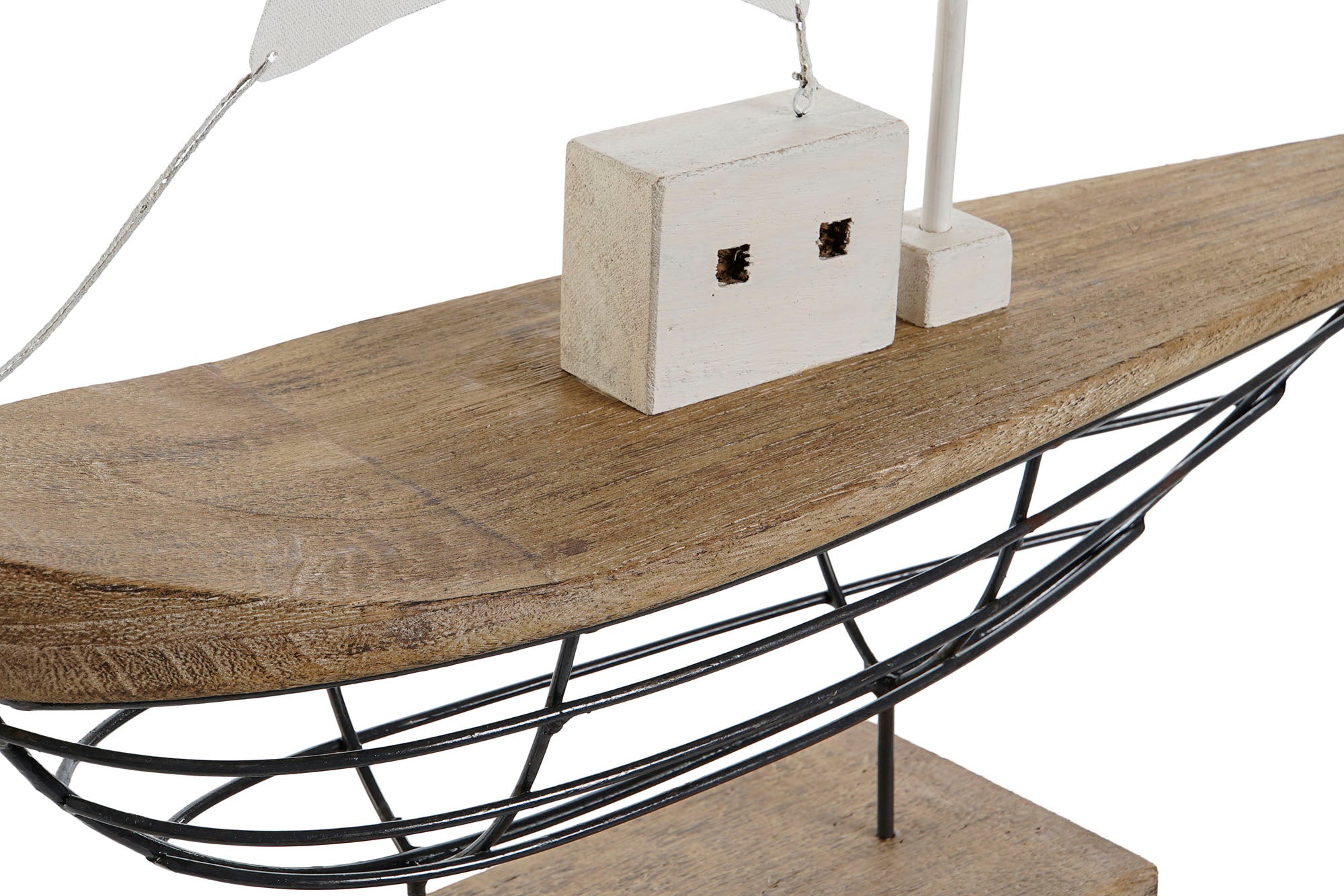 DECORACION PAULOWNIA METAL 54X15X61,5 VELERO - Imagen 3