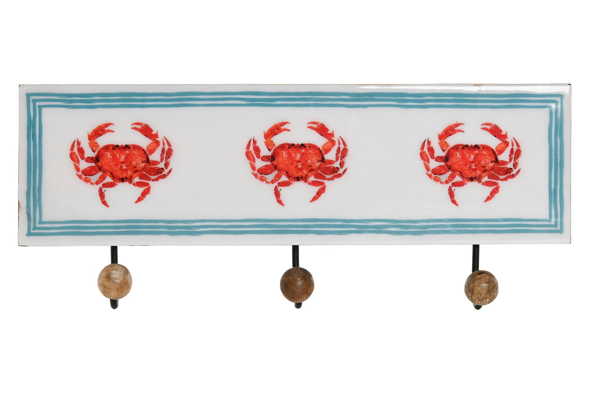 PERCHERO MANGO 38X5X18 3 PERCHAS LACADO MULTICOLOR - Imagen 1