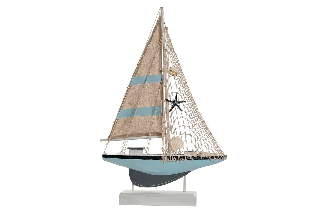 FIGURA LED MDF 32,5X5,5X51 BARCO AZUL - Imagen 2