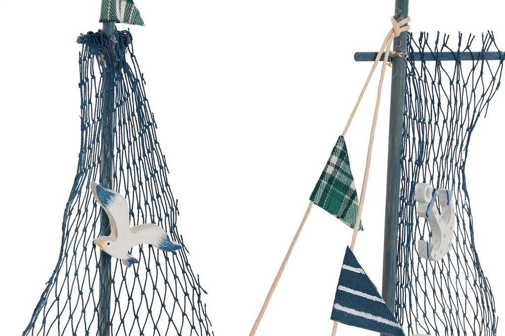 DECORACION MADERA METAL 21X5X23,5 BARCO 2 SURT. - Imagen 2