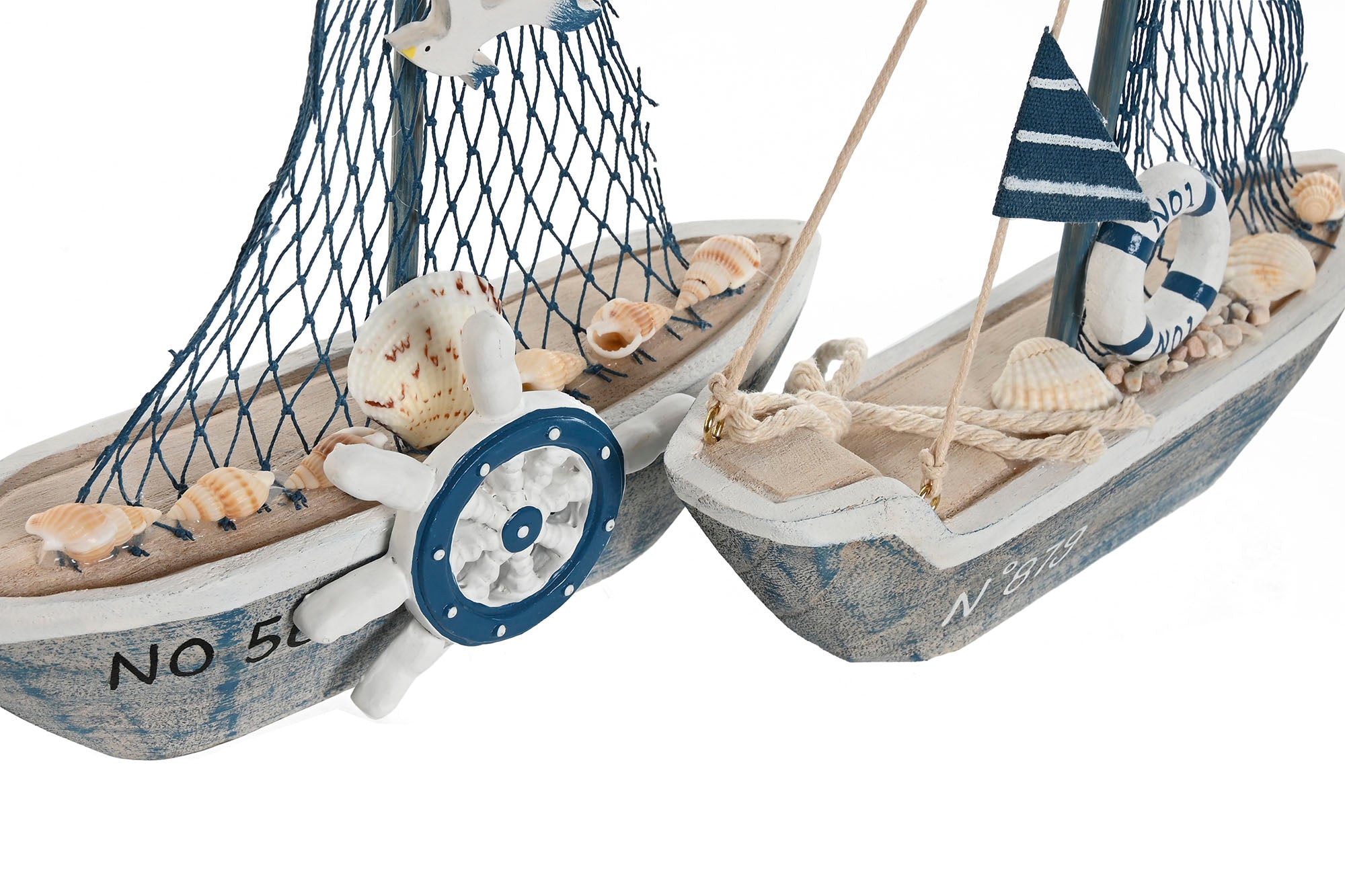 DECORACION MADERA METAL 21X5X23,5 BARCO 2 SURT. - Imagen 3