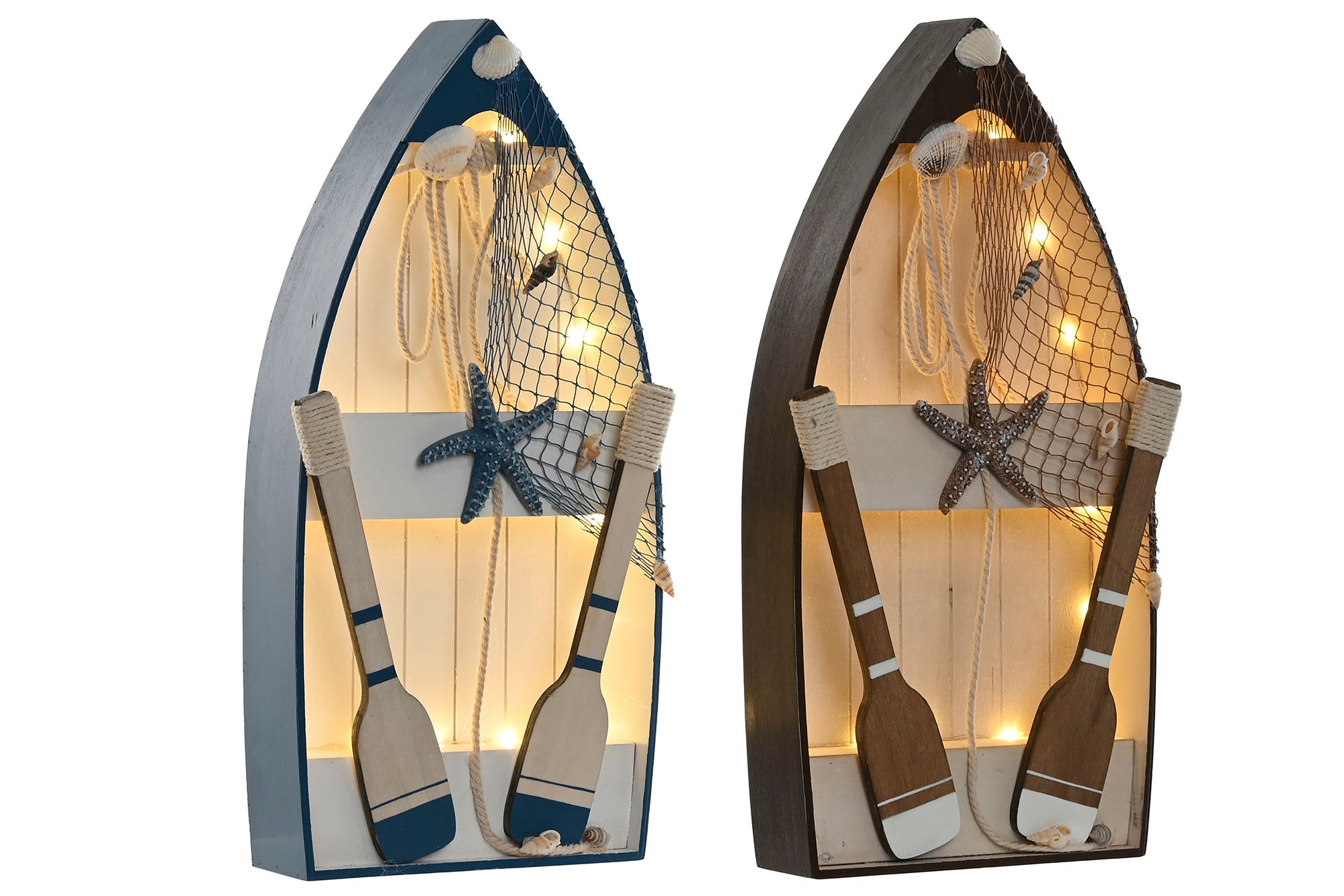 DECORACION LUMINOSA LED MADERA 20X7X40 2 SURT. - Imagen 1