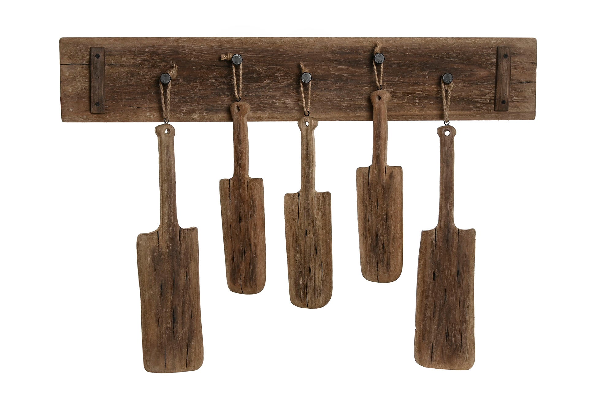 PERCHERO SET 6 PAULOWNIA 89X6X62 NATURAL - Imagen 1