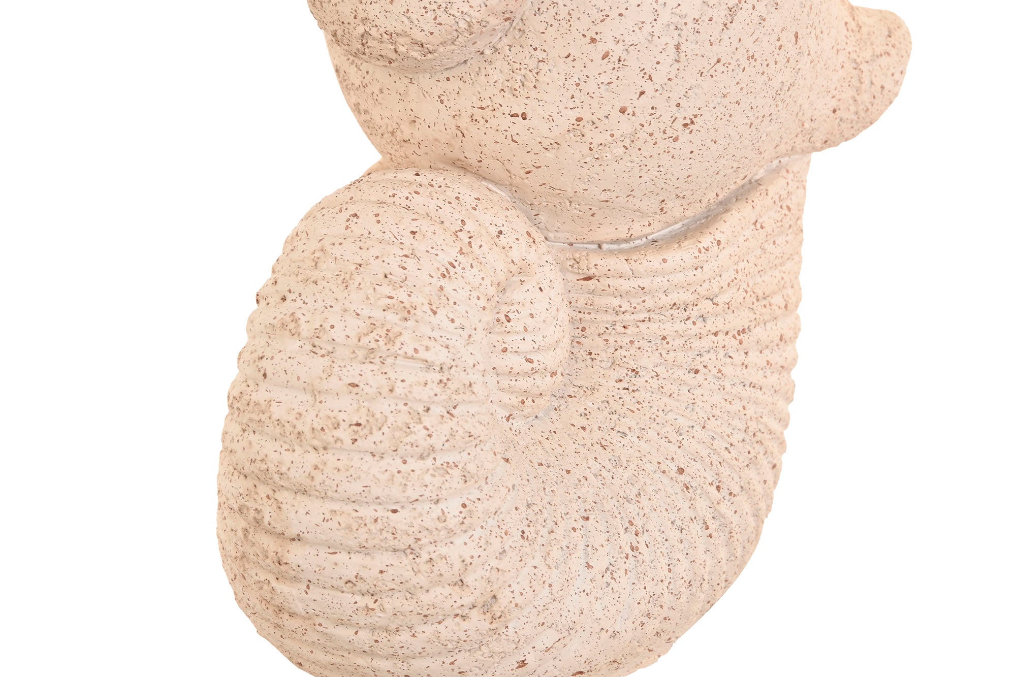 FIGURA RESINA 17X10X32 CONCHA DESGASTADO BEIGE - Imagen 2