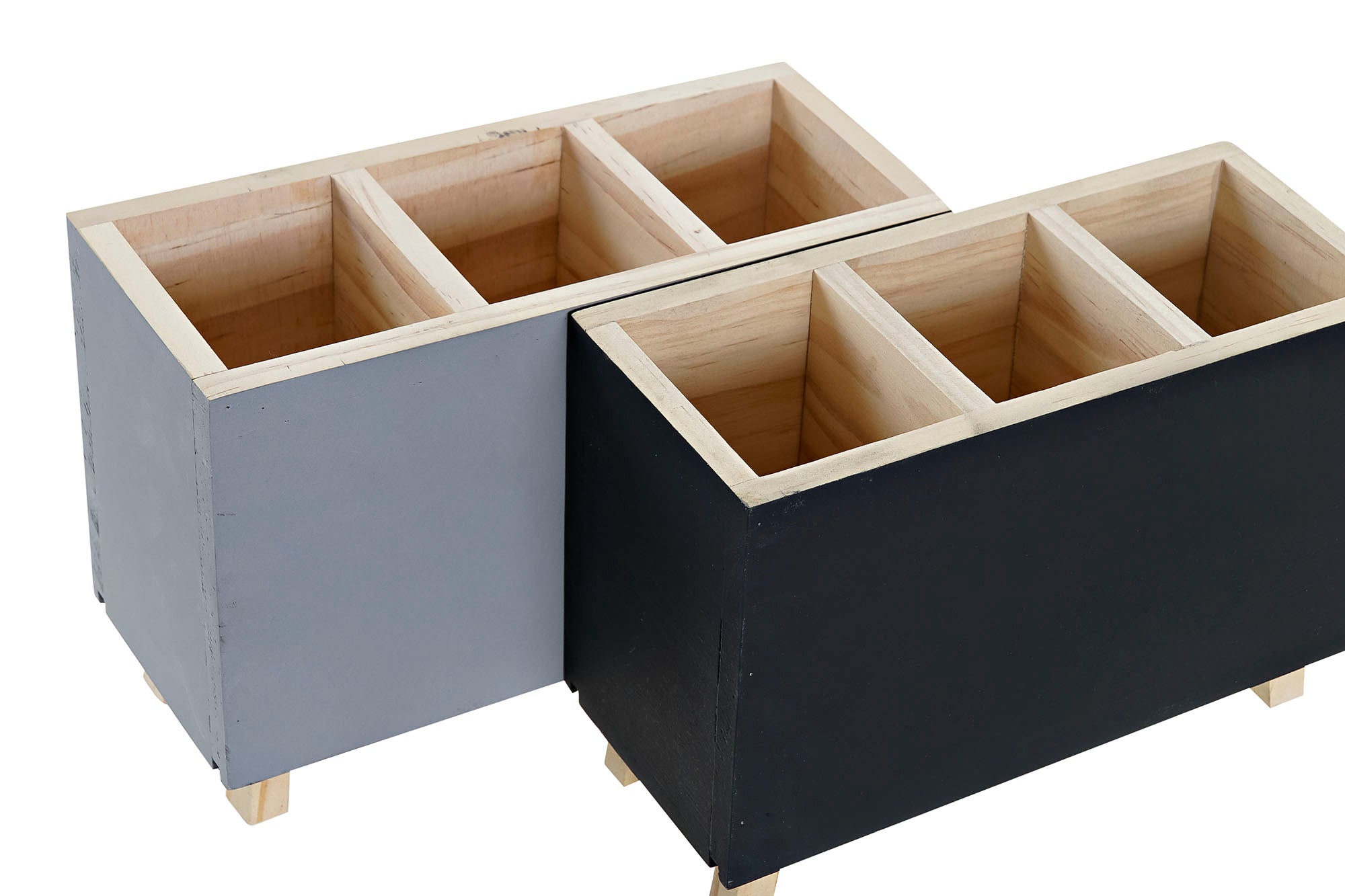ORGANIZADOR MADERA 18X7,5X12 2 SURT. - Imagen 2