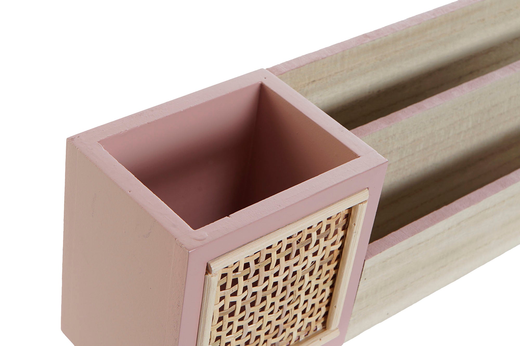 ORGANIZADOR MDF 31,5X7,5X10 LAPICERO ROSA - Imagen 2