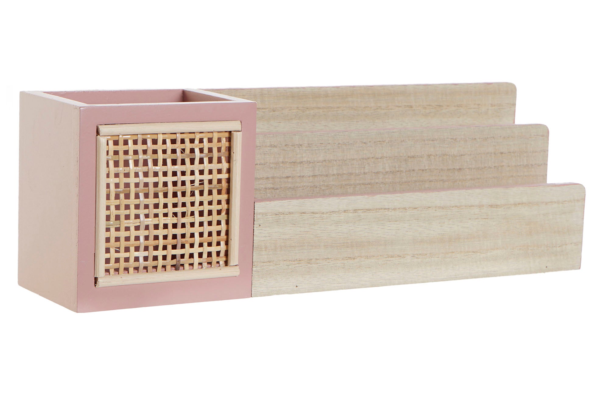 ORGANIZADOR MDF 31,5X7,5X10 LAPICERO ROSA - Imagen 1