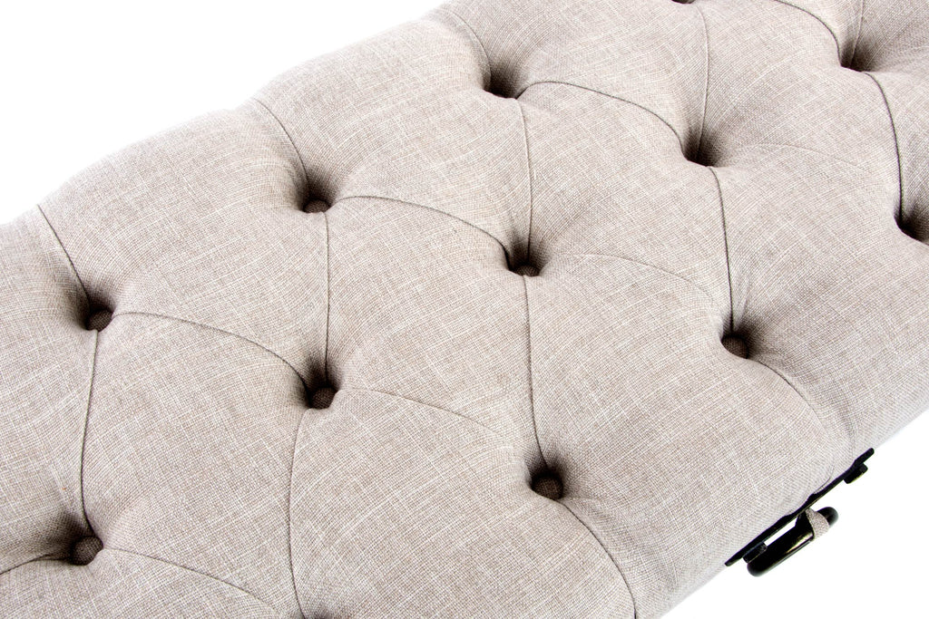 DESCALZADORA LINO MDF 122X47X43 BEIGE - Imagen 2