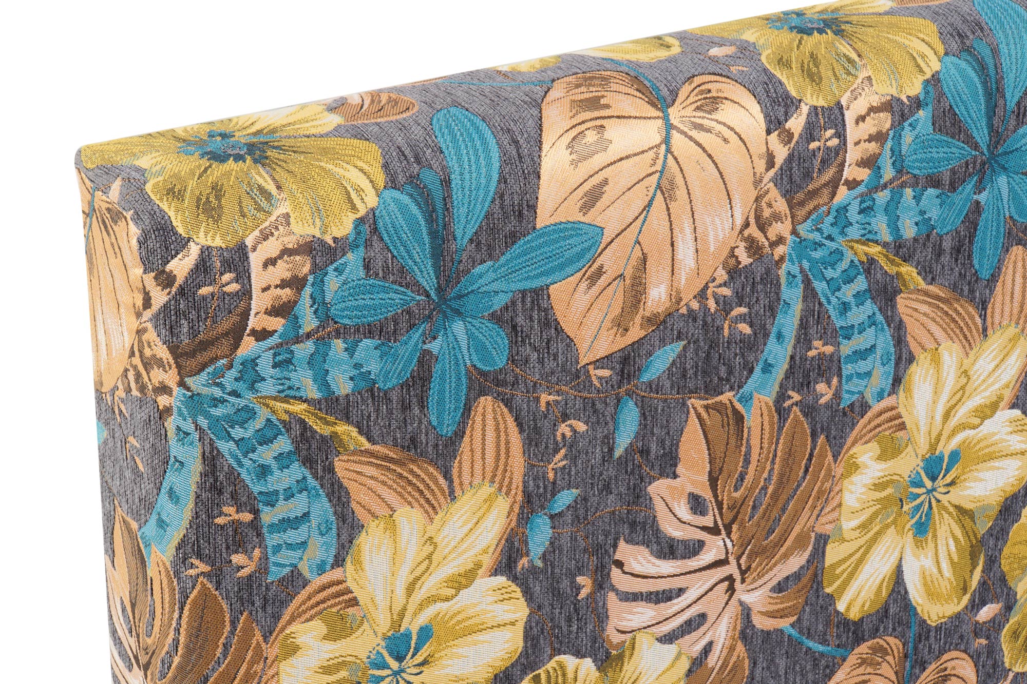 CABECERO CAMA POLIESTER MADERA 160X10X60 HOJAS - Imagen 1