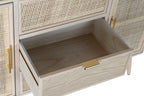 VITRINA PAULOWNIA MDF 120X38,5X196 REJILLA NATURAL - Imagen 5