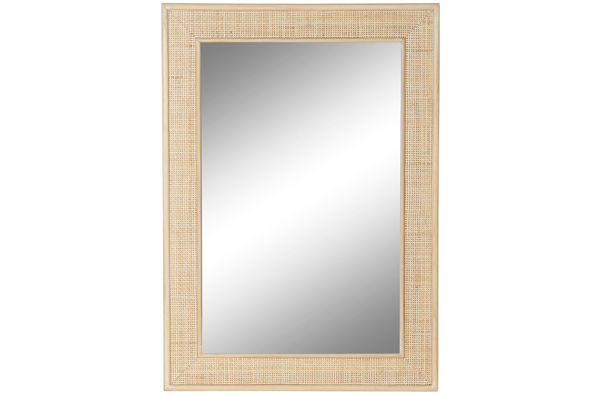 ESPEJO PAULOWNIA 70,5X2,5X100,5 REJILLA NATURAL - Imagen 1