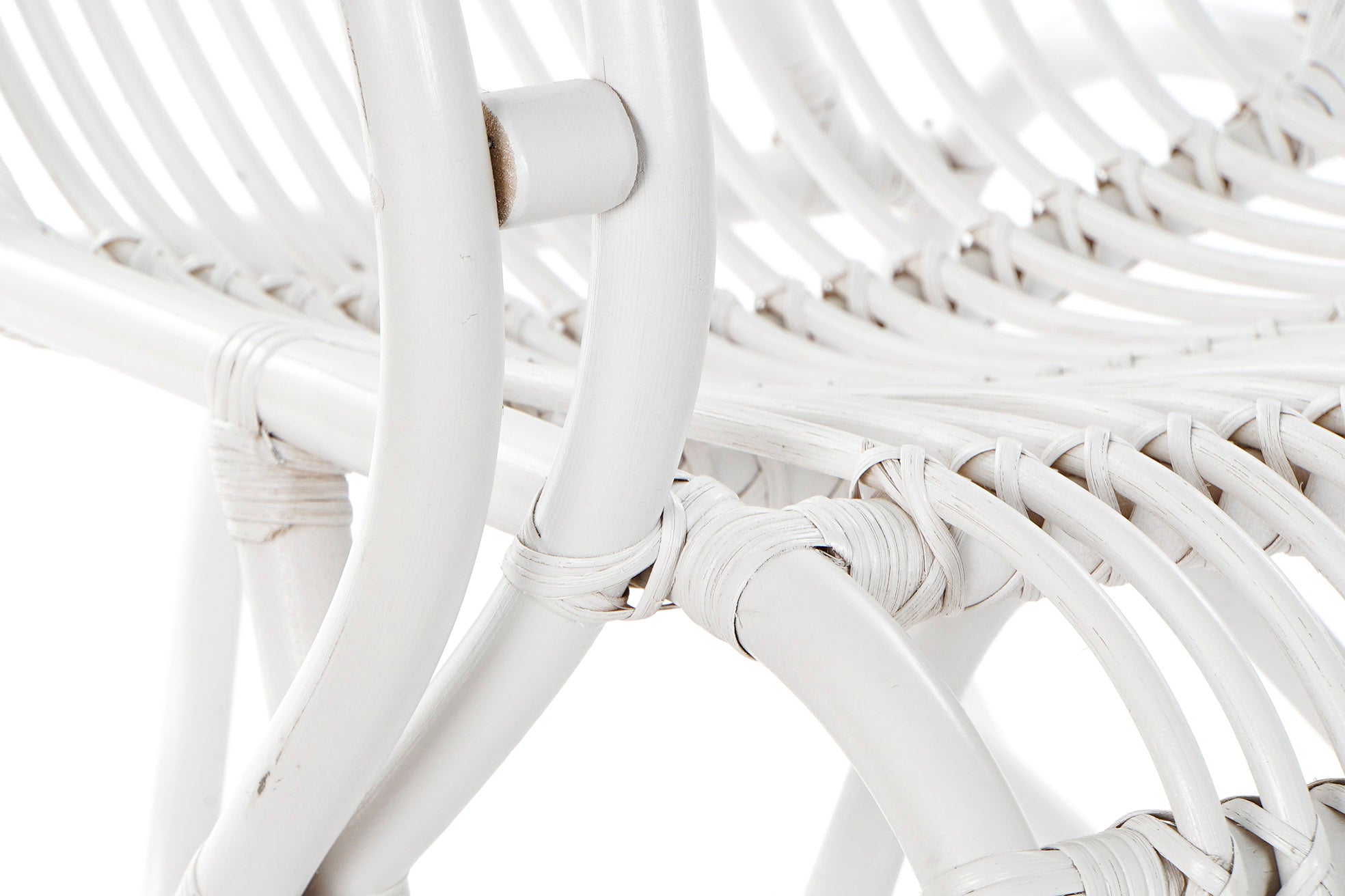 BUTACA RATAN 75X85X85 BLANCO - Imagen 4