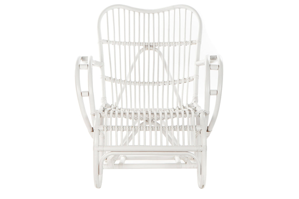 BUTACA RATAN 75X85X85 BLANCO - Imagen 5