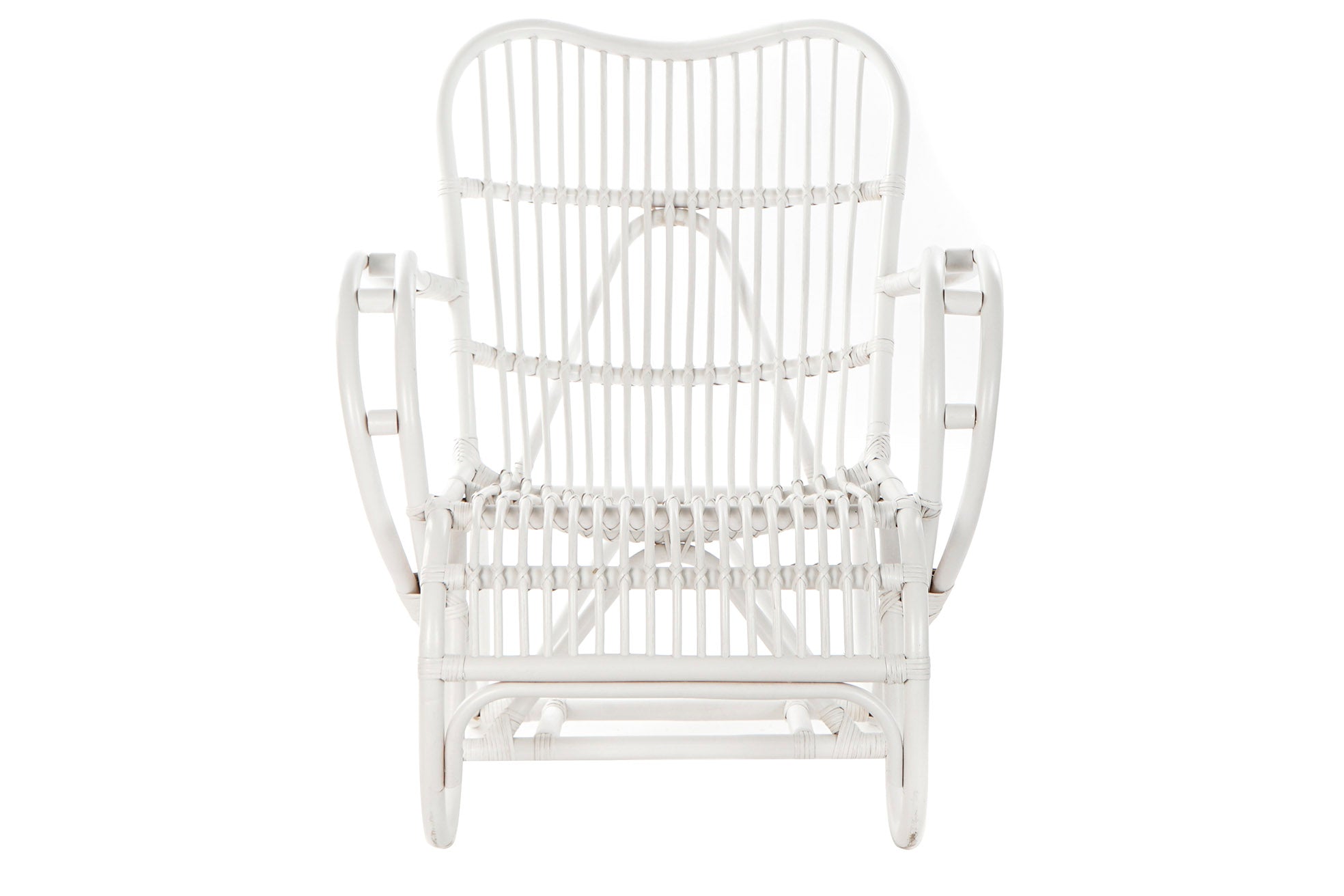 BUTACA RATAN 75X85X85 BLANCO - Imagen 5