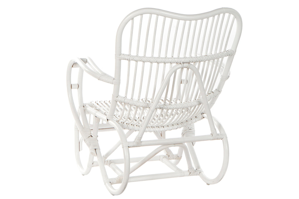 BUTACA RATAN 75X85X85 BLANCO - Imagen 6