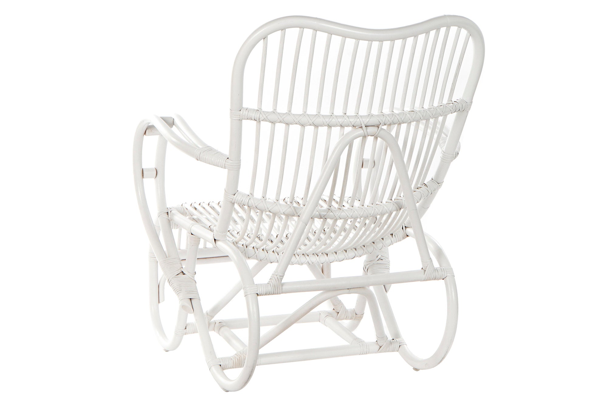 BUTACA RATAN 75X85X85 BLANCO - Imagen 6