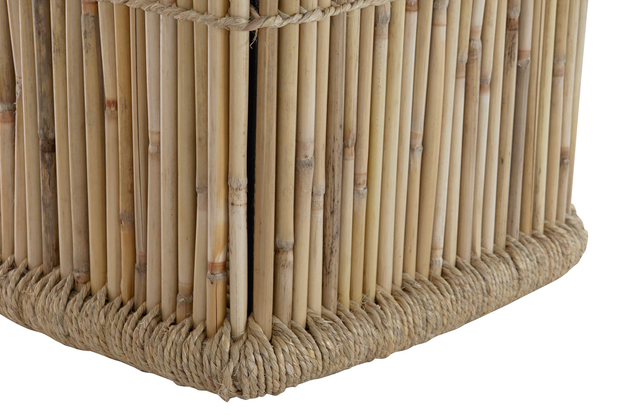 CESTA SET 2 BAMBU CUERDA 46X46X55 NATURAL NATURAL - Imagen 5