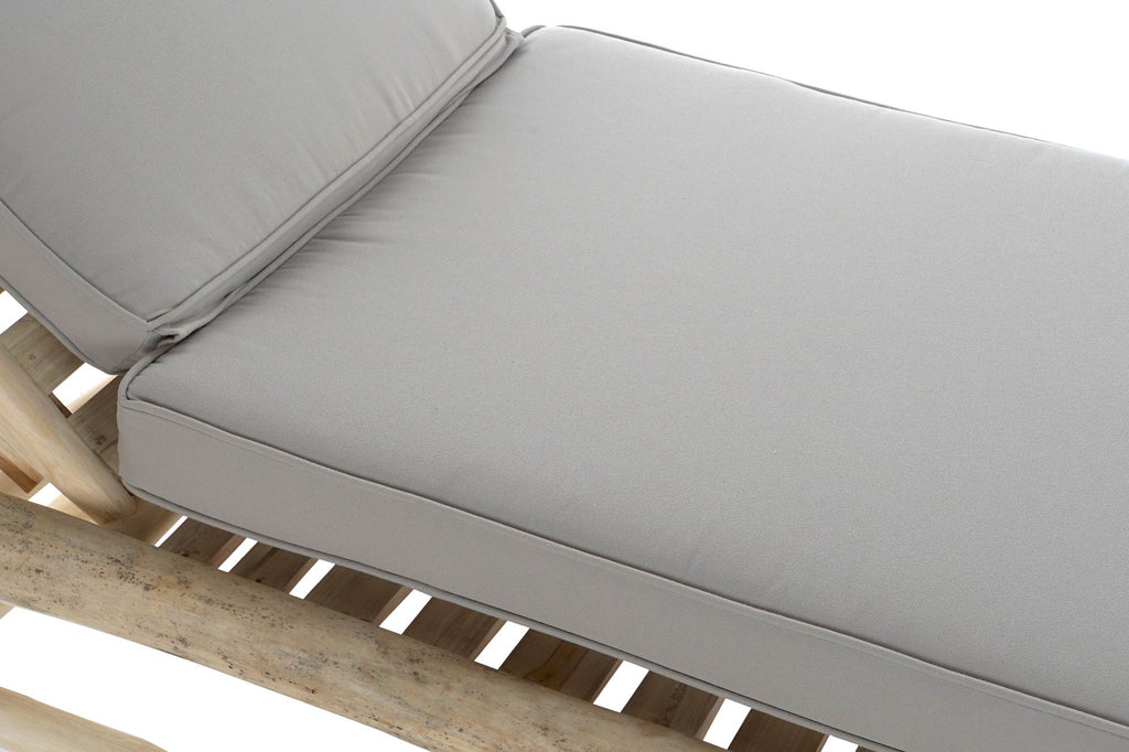 TUMBONA TECA POLIESTER 86X209X36 NATURAL - Imagen 2