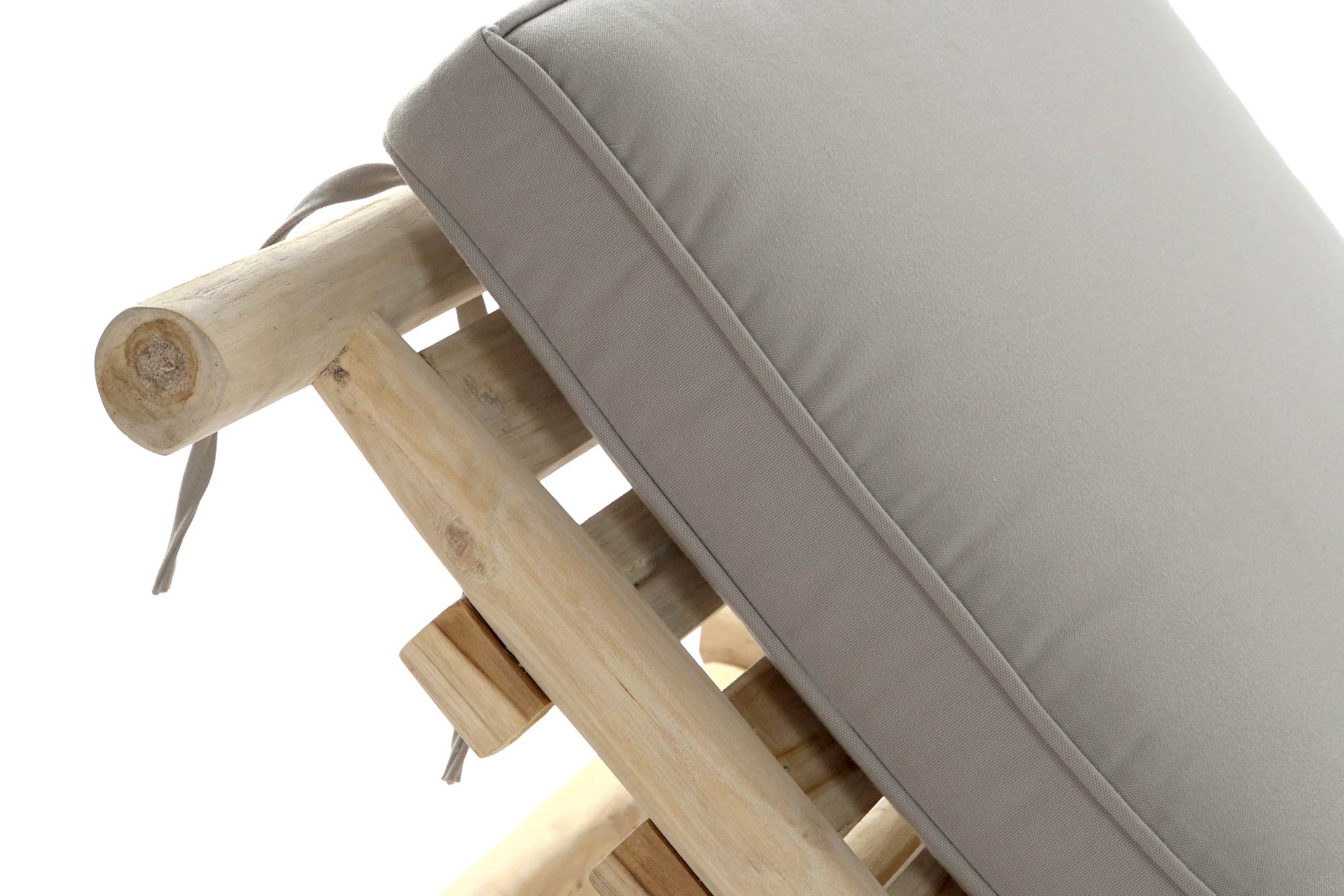 TUMBONA TECA POLIESTER 86X209X36 NATURAL - Imagen 3