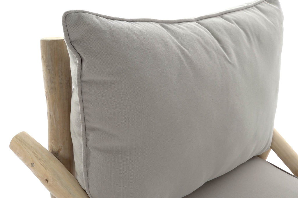 BUTACA TECA POLIESTER 82X80X73 GRIS CLARO - Imagen 3