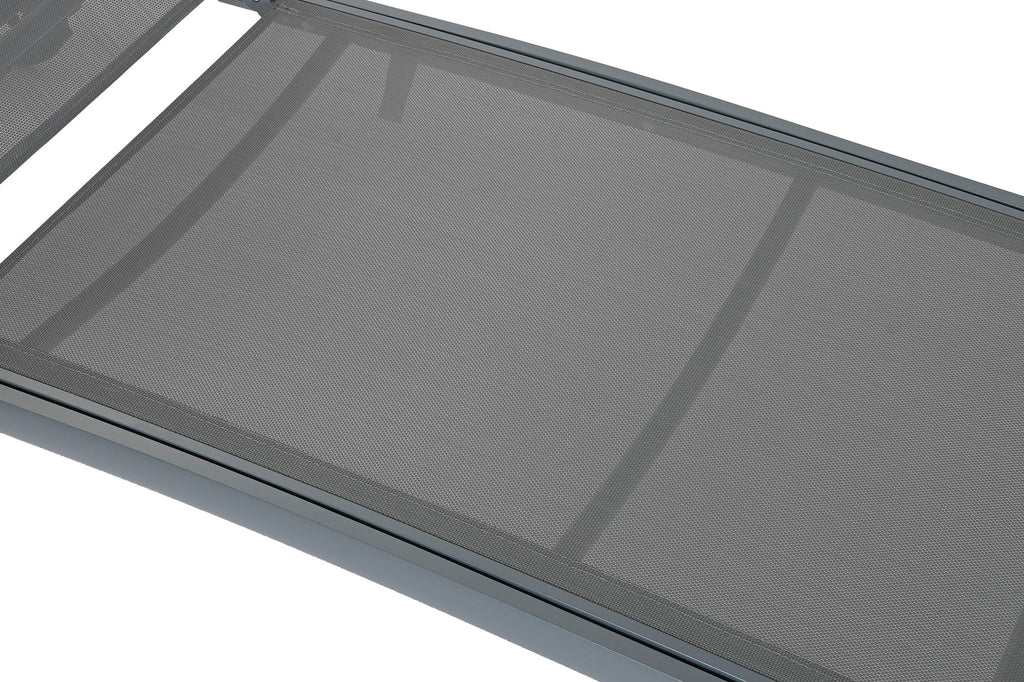 TUMBONA ALUMINIO TEXTILENE 187,5X64X97 RUEDAS