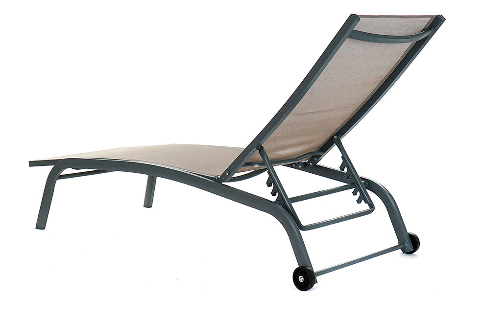 TUMBONA ALUMINIO TEXTILENE 187,5X64X97 RUEDAS