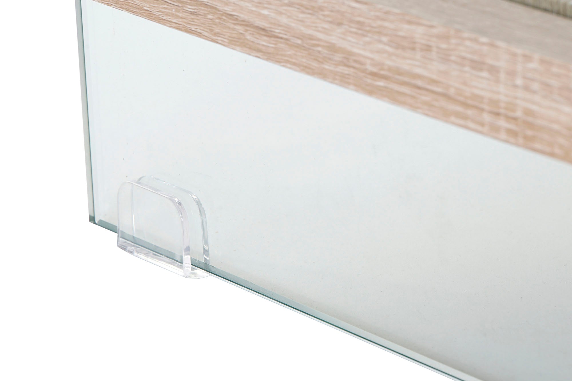 MESITA DE NOCHE CRISTAL MDF 50X50X49 TEMPLADO - Imagen 4