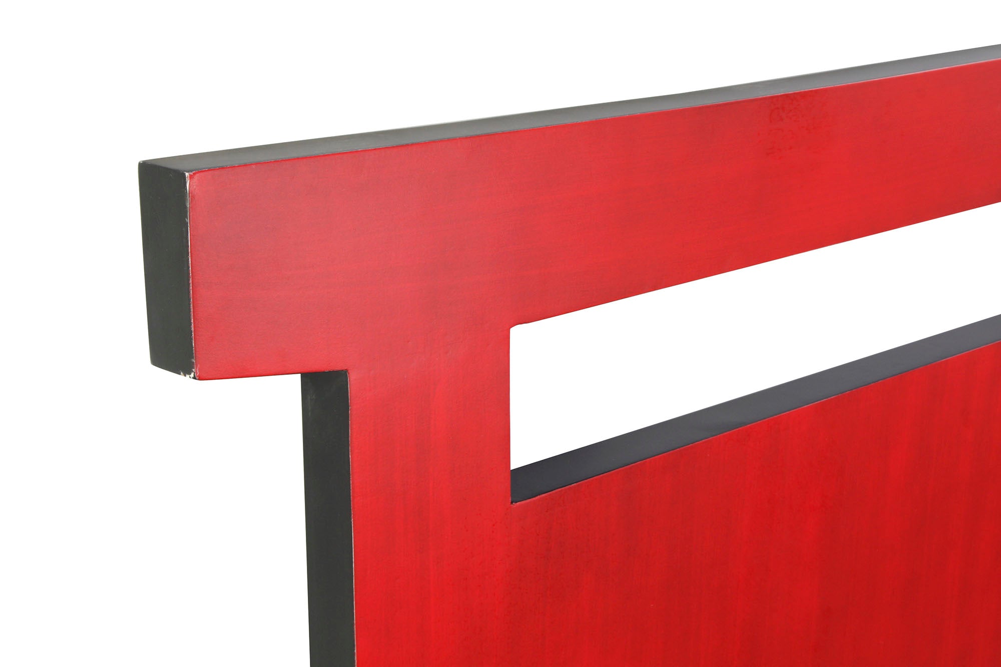 CABECERO CAMA ABETO MDF 160X4X120 ROJO - Imagen 2