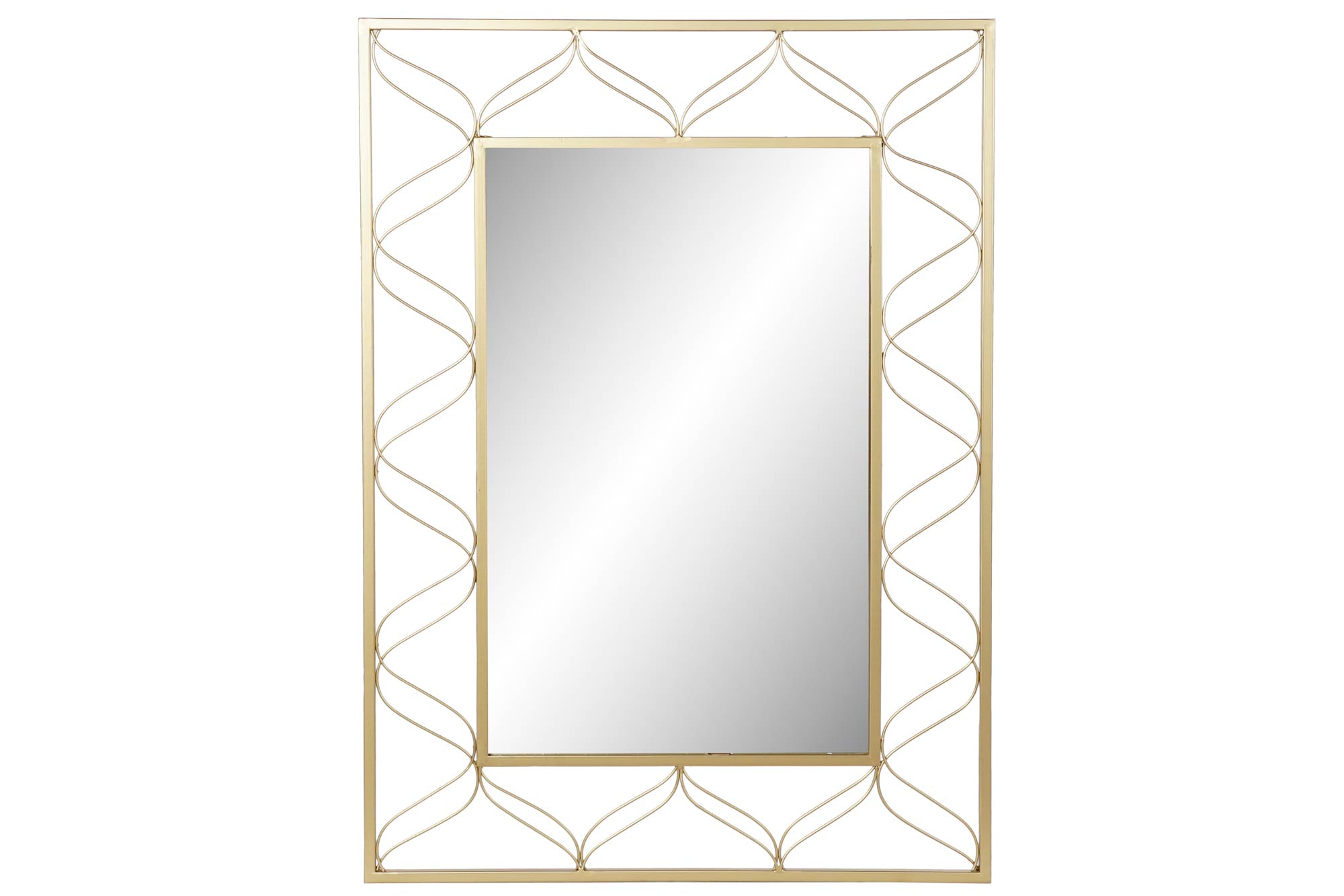 ESPEJO METAL 70,5X2X98 DORADO - Imagen 1