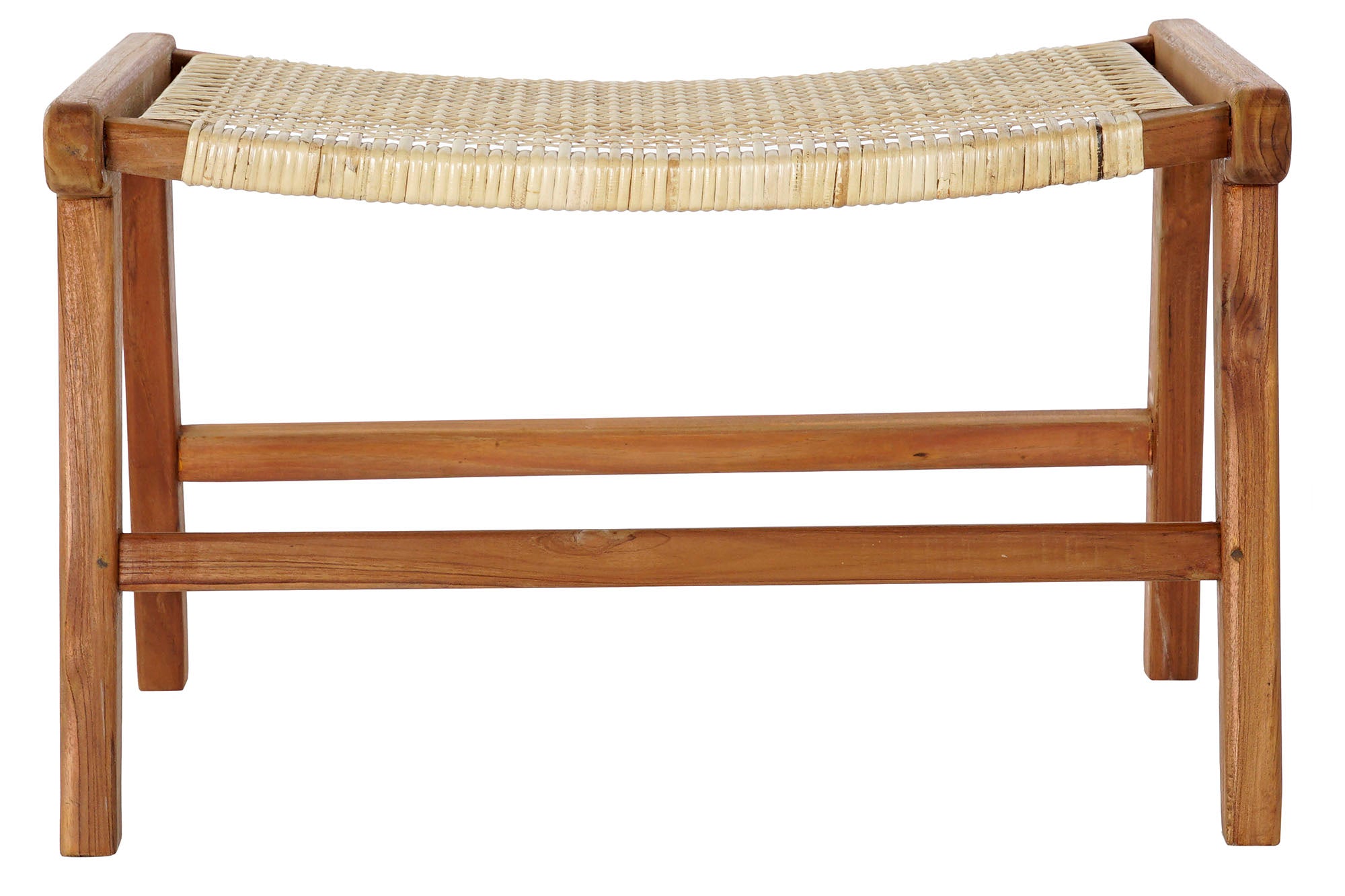 DESCALZADORA TECA RATAN 65X47X40 NATURAL - Imagen 4