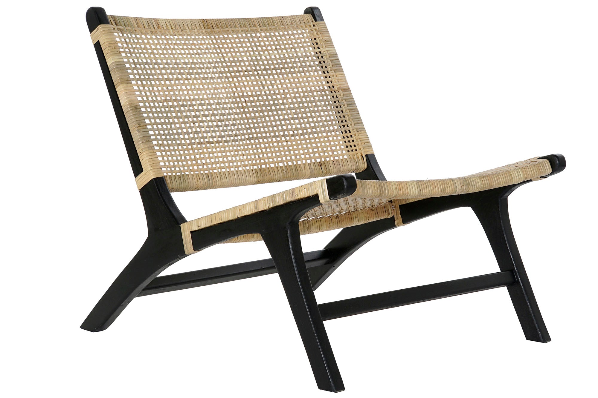 BUTACA TECA RATAN 65X78X68 NEGRO - Imagen 1