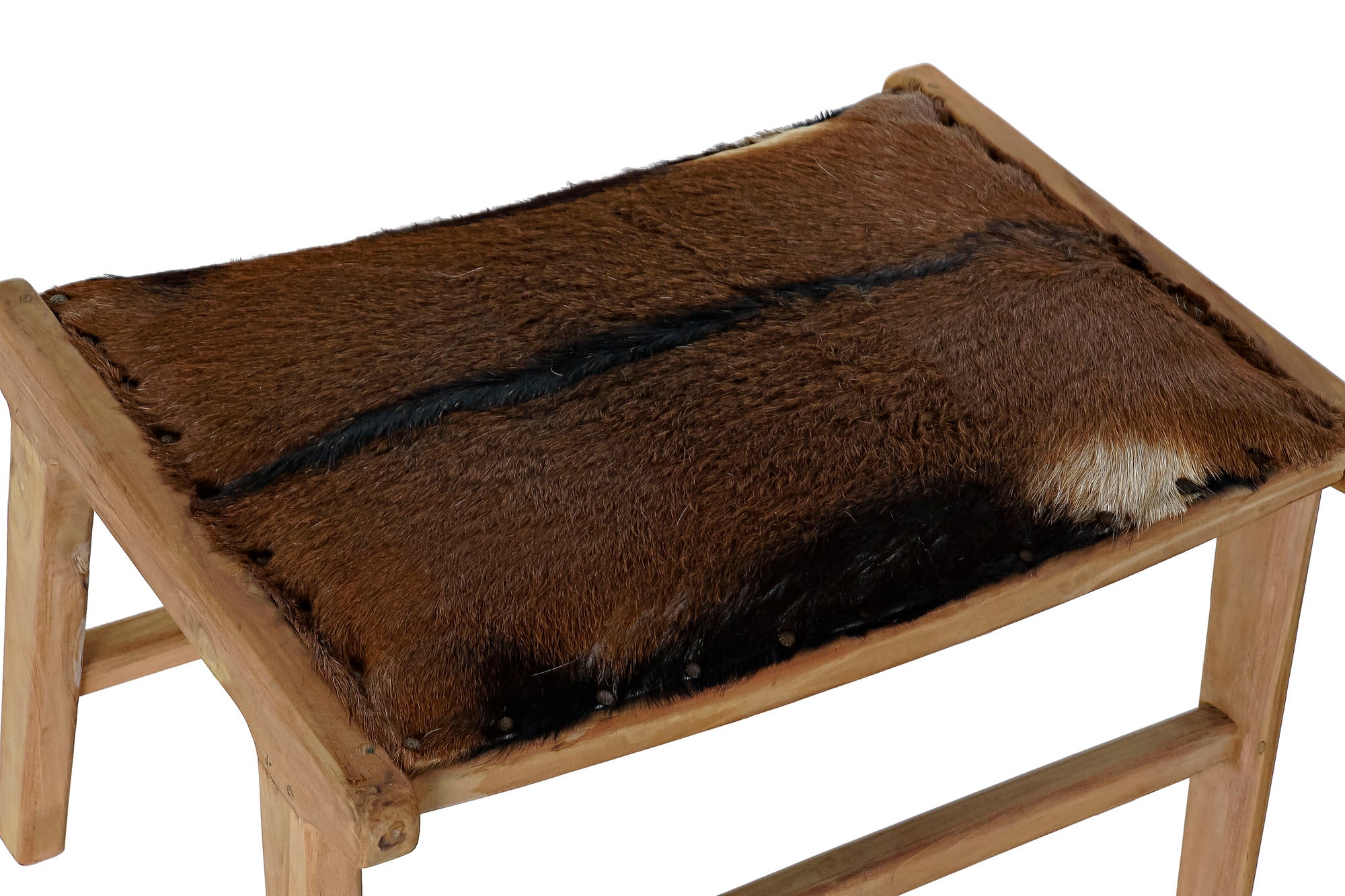 DESCALZADORA TECA PIEL 65X47X42 VACA MARRON - Imagen 2