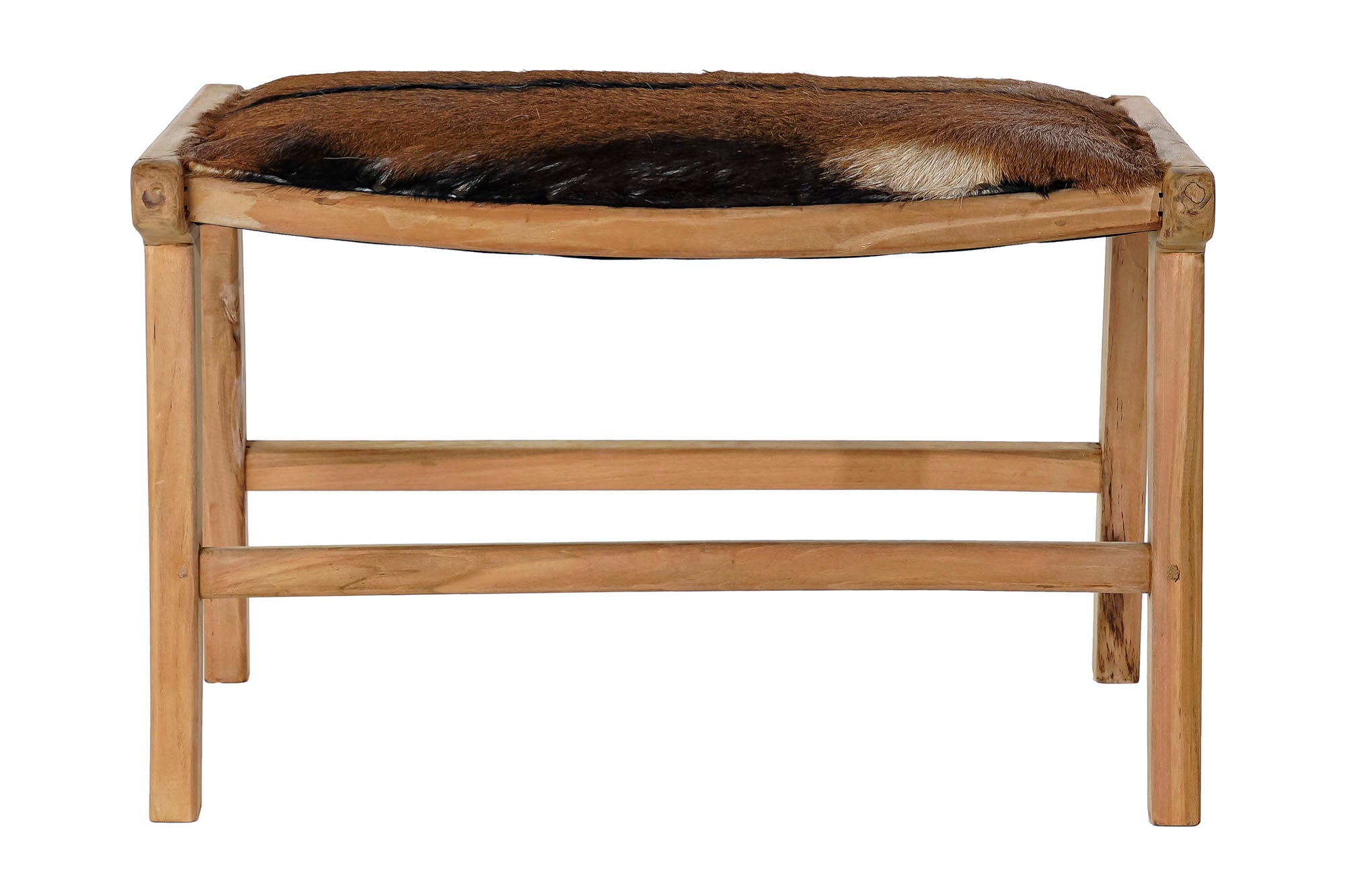 DESCALZADORA TECA PIEL 65X47X42 VACA MARRON - Imagen 5