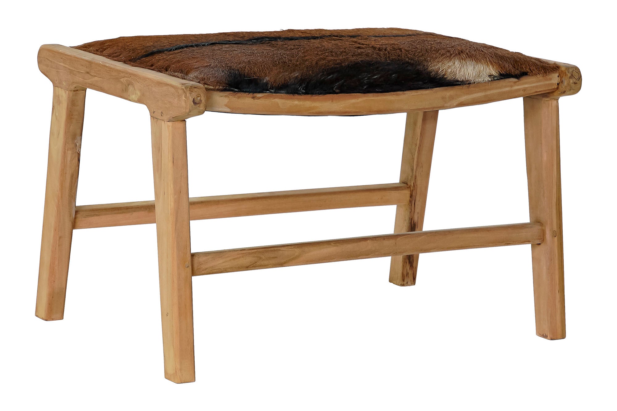 DESCALZADORA TECA PIEL 65X47X42 VACA MARRON - Imagen 1