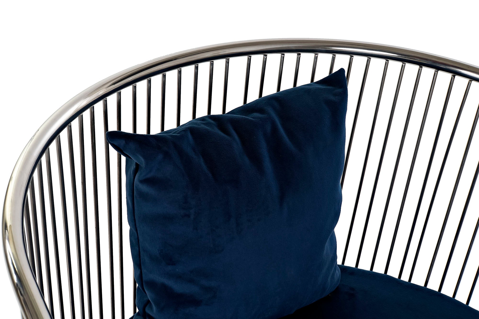 BUTACA ACERO POLIESTER 66X69X70 AZUL MARINO - Imagen 4