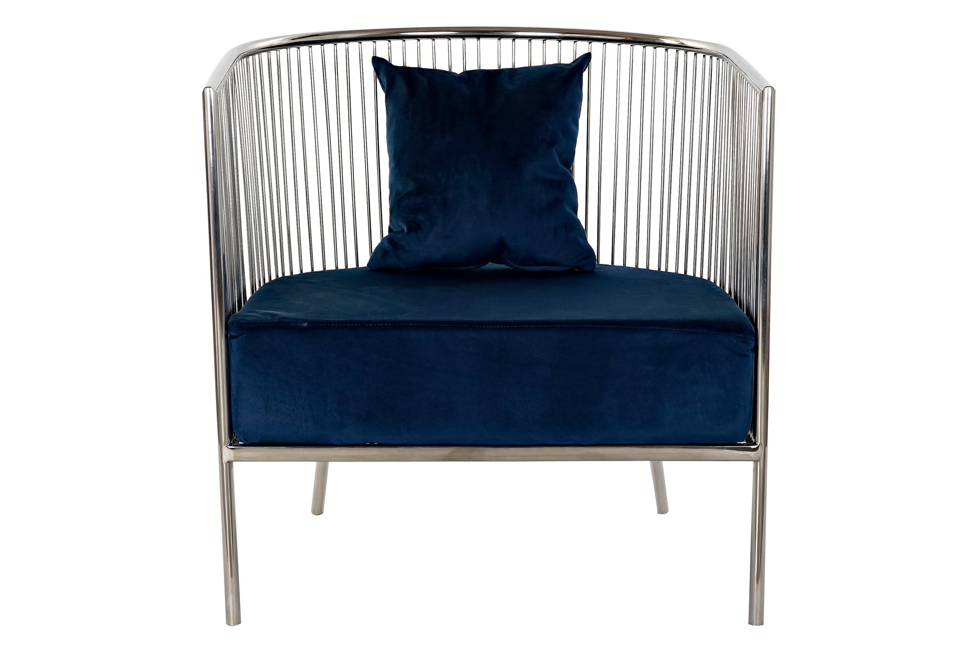 BUTACA ACERO POLIESTER 66X69X70 AZUL MARINO - Imagen 5