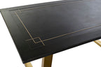 MESA COMEDOR MANGO METAL 180X89X75 NEGRO - Imagen 2