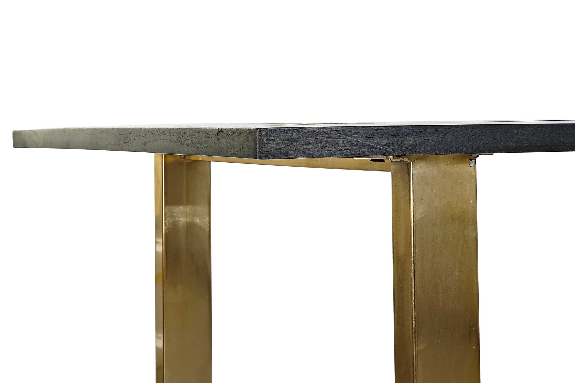 MESA COMEDOR MANGO METAL 180X89X75 NEGRO - Imagen 3
