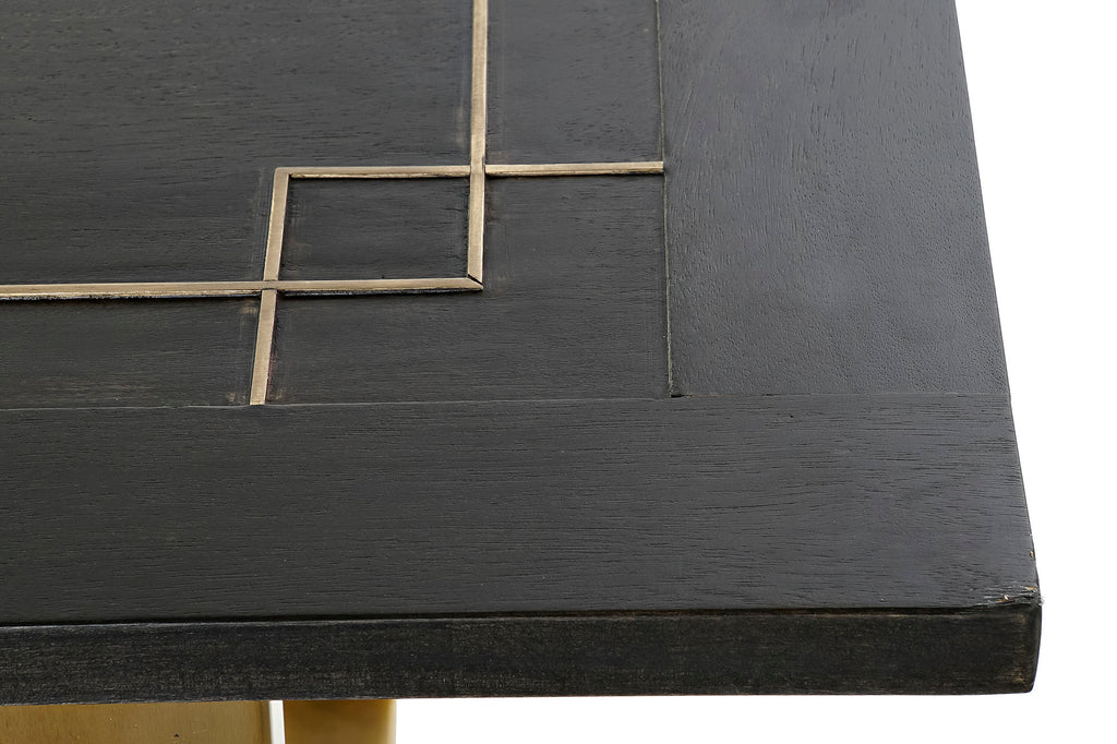 MESA COMEDOR MANGO METAL 180X89X75 NEGRO - Imagen 5