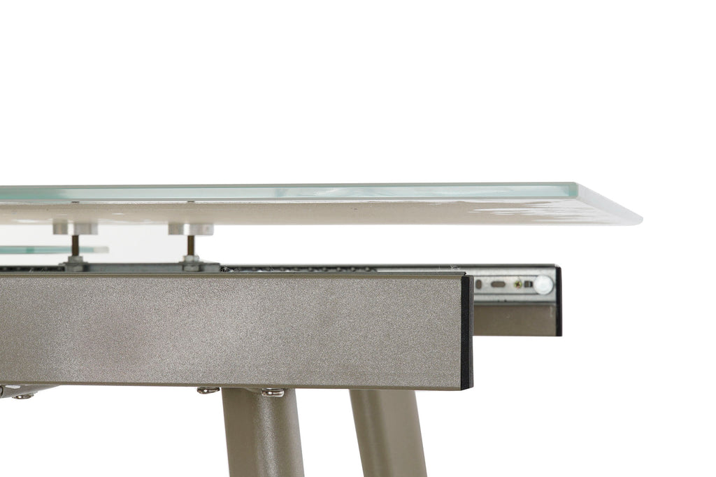 MESA COMEDOR CRISTAL 140X80X76 180 EXTENSIBLE - Imagen 3