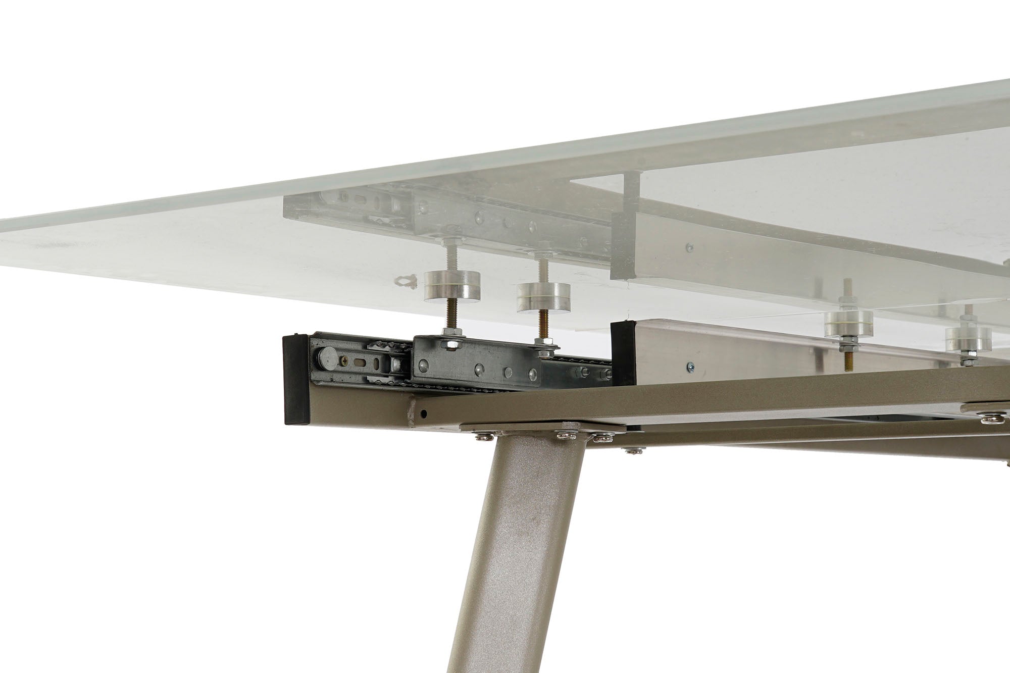 MESA COMEDOR CRISTAL 140X80X76 180 EXTENSIBLE - Imagen 6