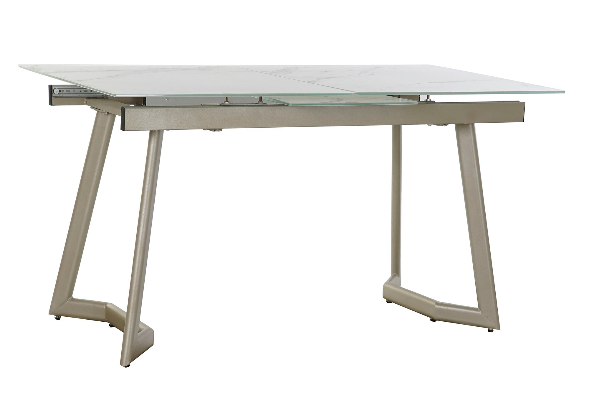 MESA COMEDOR CRISTAL 140X80X76 180 EXTENSIBLE - Imagen 1