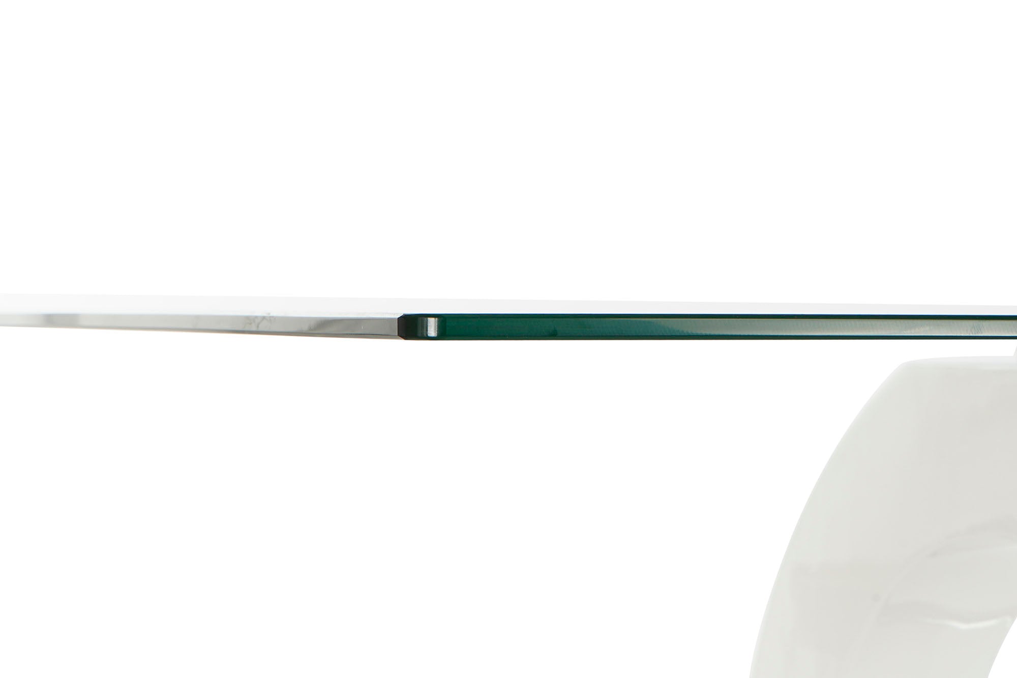 MESA COMEDOR CRISTAL MDF 160X90X75 BLANCO - Imagen 5