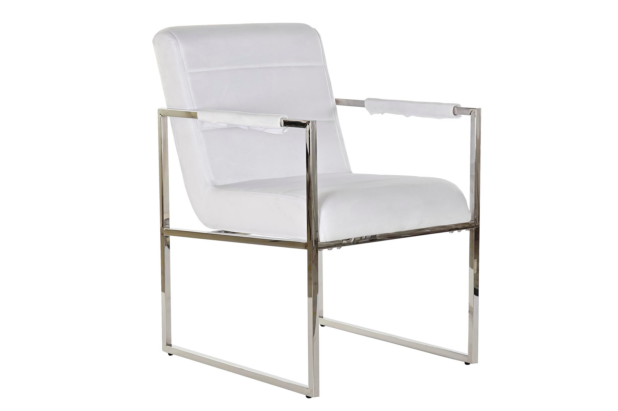 BUTACA ACERO POLIESTER 56X68X92 BLANCO - Imagen 1