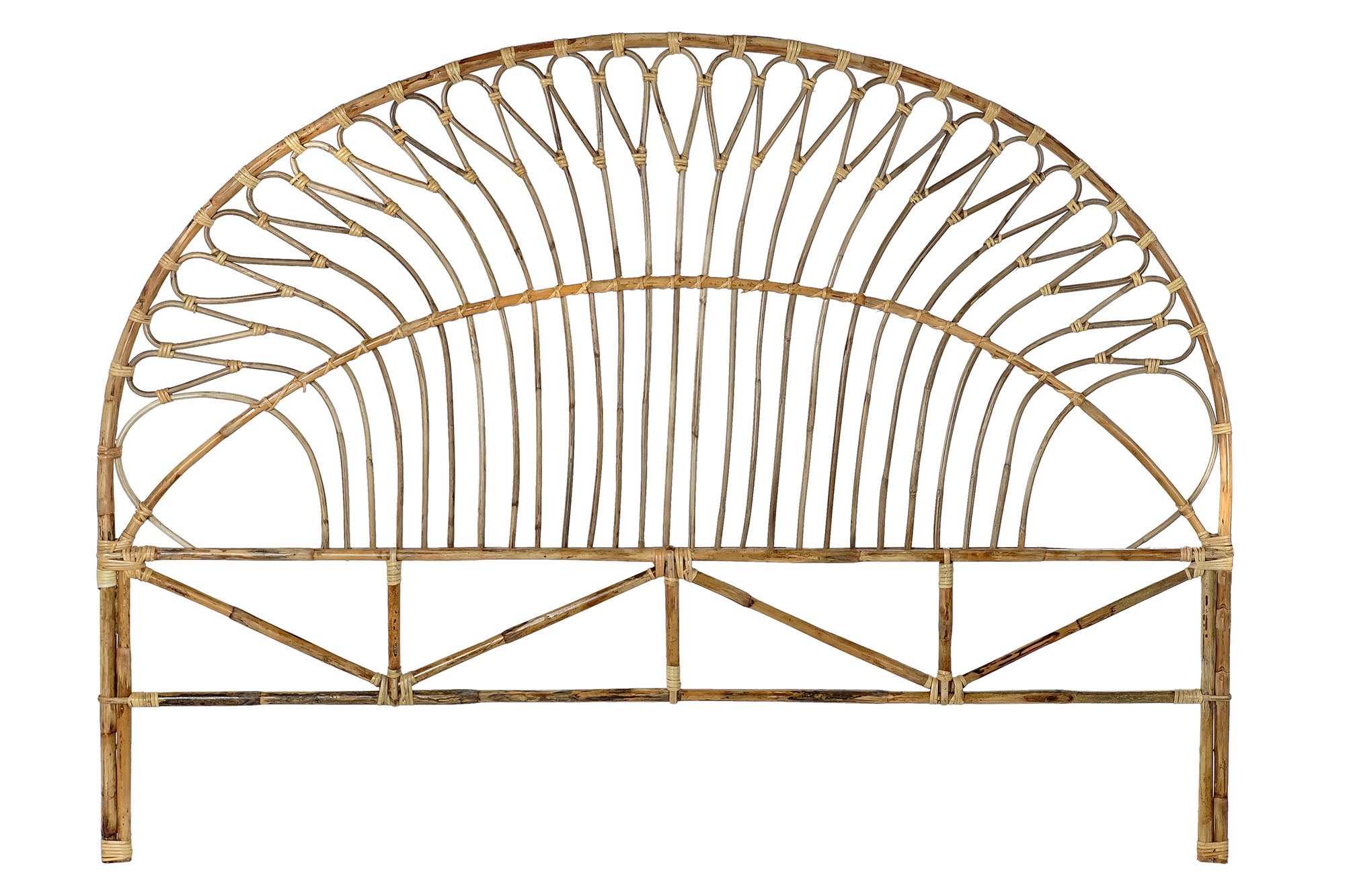 CABECERO CAMA RATAN 177X4X131 NATURAL NATURAL - Imagen 1