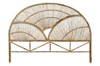 CABECERO CAMA RATAN 178X4X128 NATURAL NATURAL - Imagen 1
